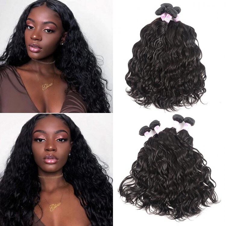 Beautyforever Wet And Wavy Indian Remy Hair Natural Wave Hair 4Bundles