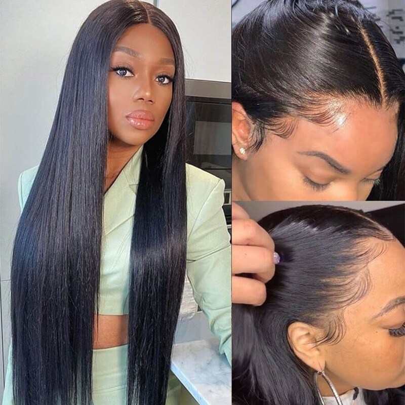 Beautyforever High-Quality Straight HD Lace Wigs 13*6 and 13*4 Natural  Hairline Lace Front Wigs Human Hair
